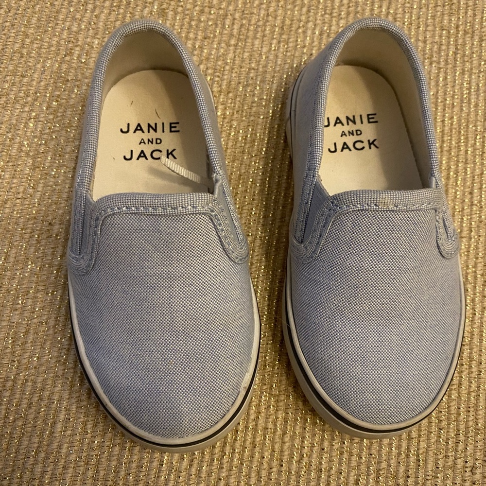Janie and Jack boys slip on shoes - Size 6